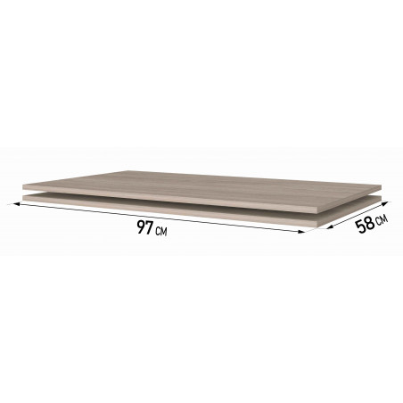 Lentyna 100cm kolonai pilkas ąžuolas