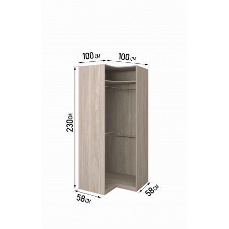 Modular corner column 100cm PA